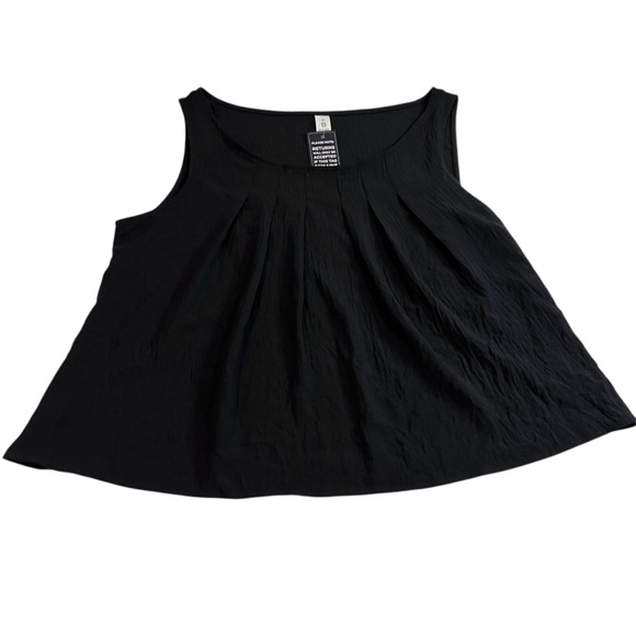 🧁black ruffle flowy tank top witchy whimsigoth fall goth emo grunge punk layer - Picture 2 of 8